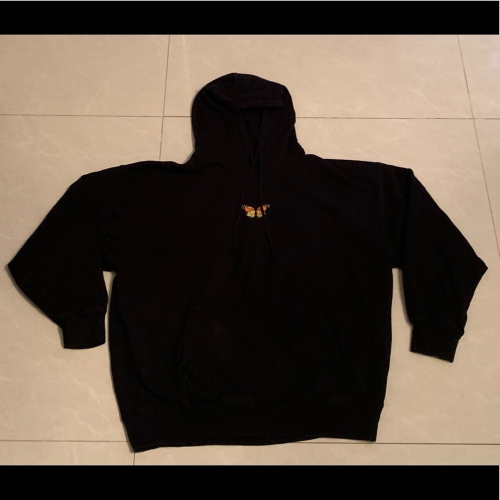 Brandy Melville Black Butterfly Hoodie